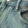Stained Multi Flap Pocket Straight Leg Cargo Jeans>MICAS Sale