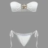 Starfish Decor Bandeau Tie Bikini Set>MICAS Fashion