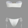 Starfish Decor Bandeau Tie Bikini Set>MICAS Fashion