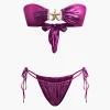 Starfish Decor Knot Ruched Bikini Set>MICAS New