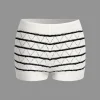 Stripe Crop Knit Top And Shorts Set>MICAS Hot
