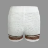 Striped Crochet Knit Cardigan and Shorts Set>MICAS Best