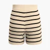 Striped Knit Sleeveless Vest And Shorts Set>MICAS New