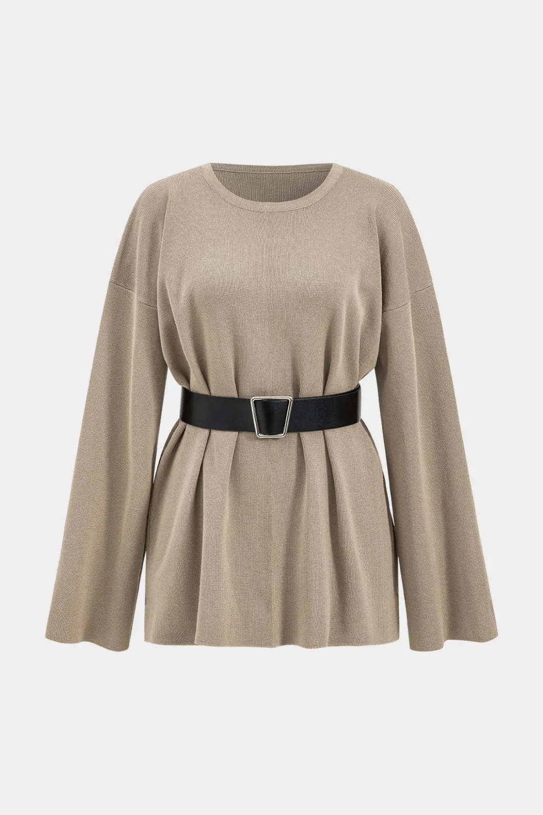 Sweater Belted Top And Pants Set>MICAS Hot