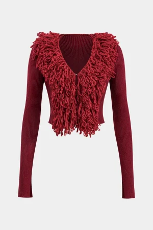 Sweater Patchwork Long Sleeve Cardigan>MICAS Fashion