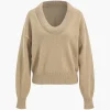 Sweater V-Neck Long-Sleeve Top>MICAS Hot