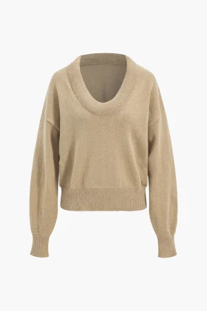 Sweater V-Neck Long-Sleeve Top>MICAS Hot