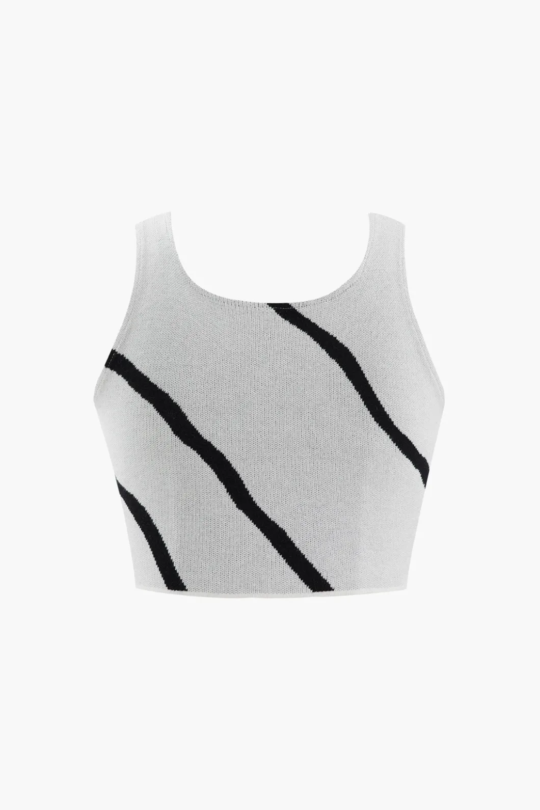 Swirl Stripe Knit Tank Top And Midi Skirt Set>MICAS Discount