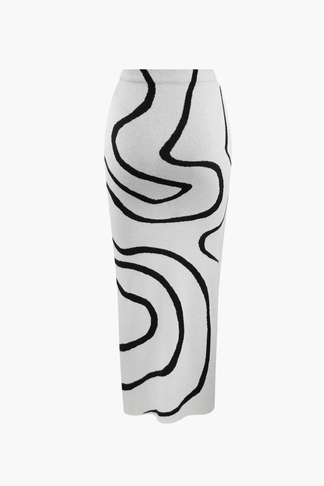 Swirl Stripe Knit Tank Top And Midi Skirt Set>MICAS Discount