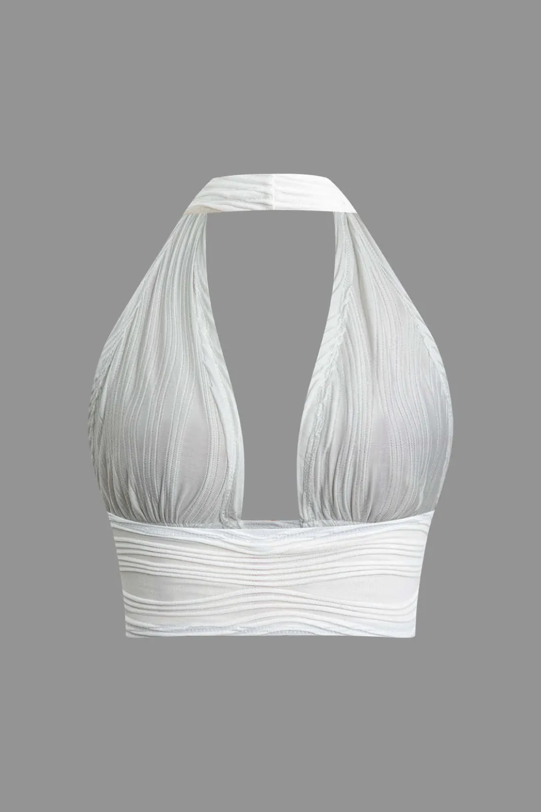 Textured Halter Backless Skirt Set>MICAS Sale