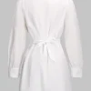 Tie Back Long Sleeve Mini Dress>MICAS Discount