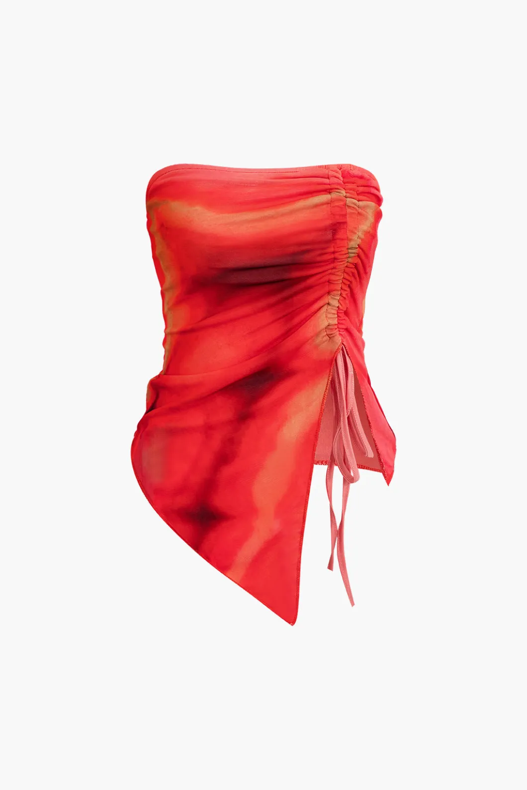 Tie Dye Asymmetrical Tube Top And Mini Skirt Set>MICAS Sale