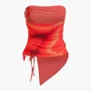 Tie Dye Asymmetrical Tube Top And Mini Skirt Set>MICAS Sale