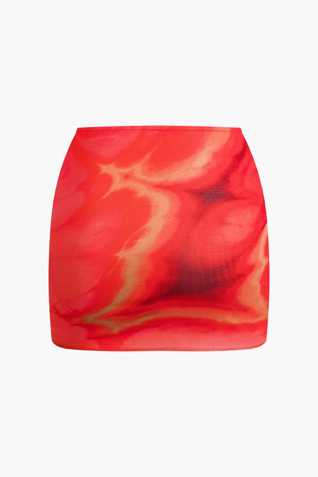 Tie Dye Asymmetrical Tube Top And Mini Skirt Set>MICAS Sale
