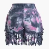 Tie Dye Fringe Shorts>MICAS Online