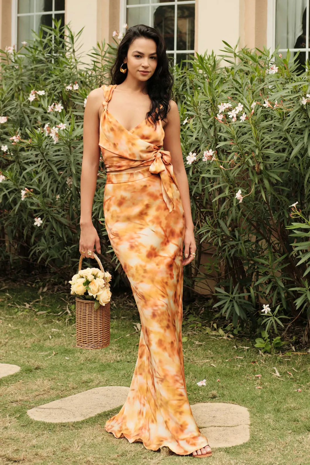 Tie Dye Maxi Skirt>MICAS Fashion