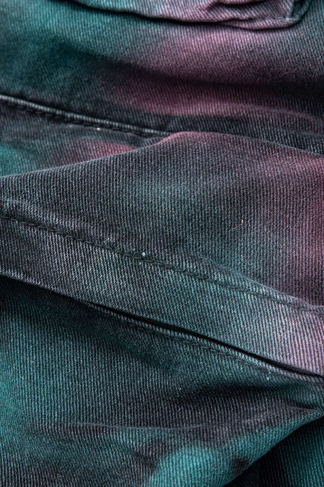 Tie Dye Multi Pocket Straight Leg Cargo Jeans>MICAS New