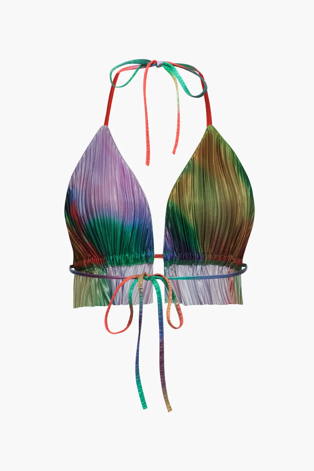 Tie Dye Plisse Halter Top And Pants Set>MICAS Hot