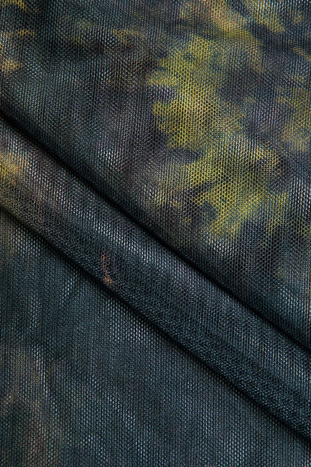 Tie Dye Print Mesh Long Sleeve Top>MICAS Discount