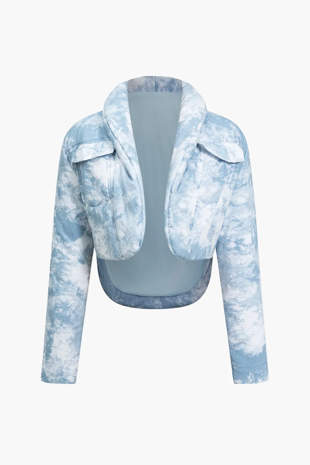 Tie Dye Print Padded Pocket Long-Sleeve Puffer>MICAS Discount
