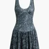 Tie Dye Print Tank Mini Dress>MICAS Discount