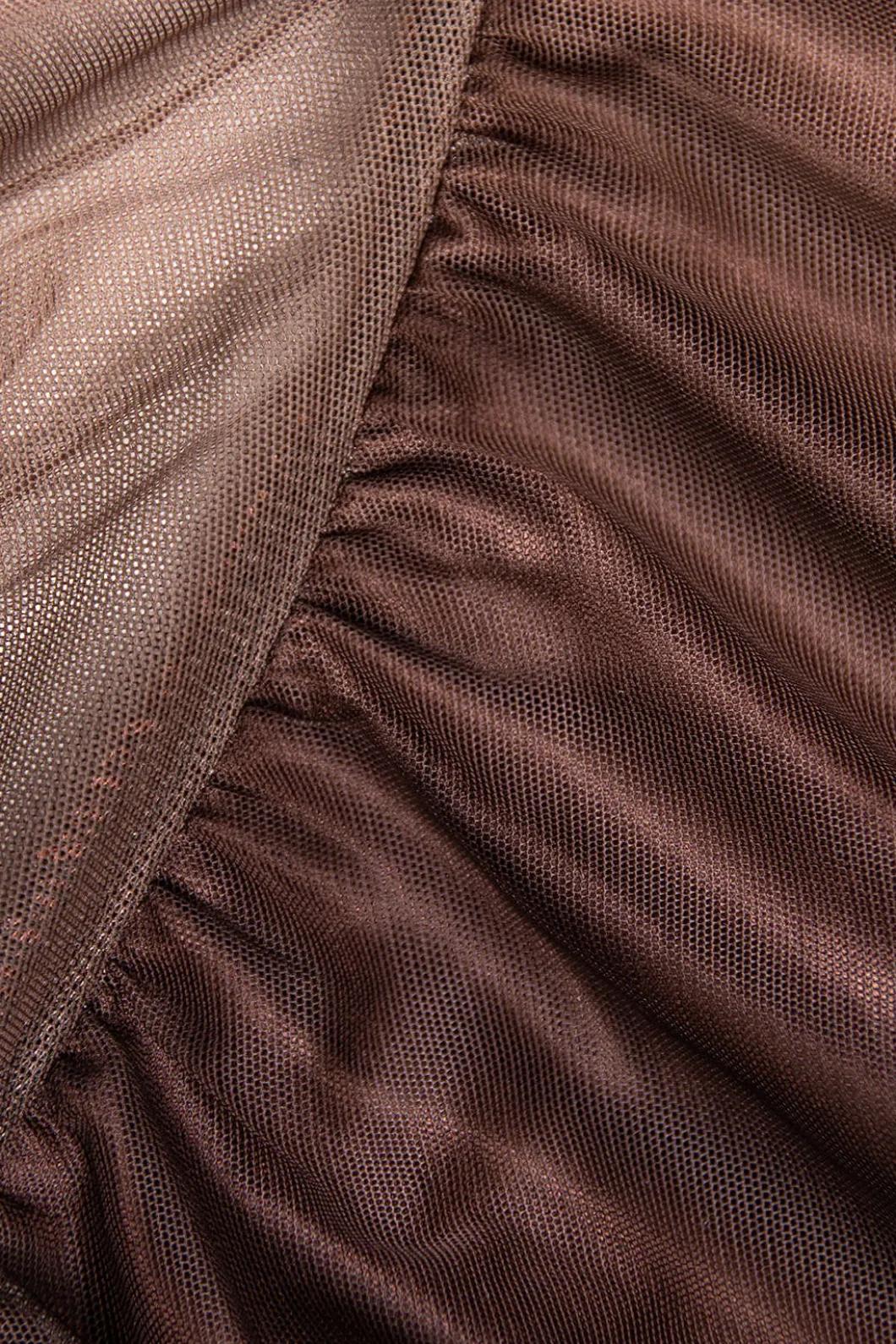 Tie Dye Ruched Mesh Long Sleeve Maxi Dress>MICAS Fashion