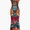 Tie Dye Tank Maxi Dress>MICAS Outlet