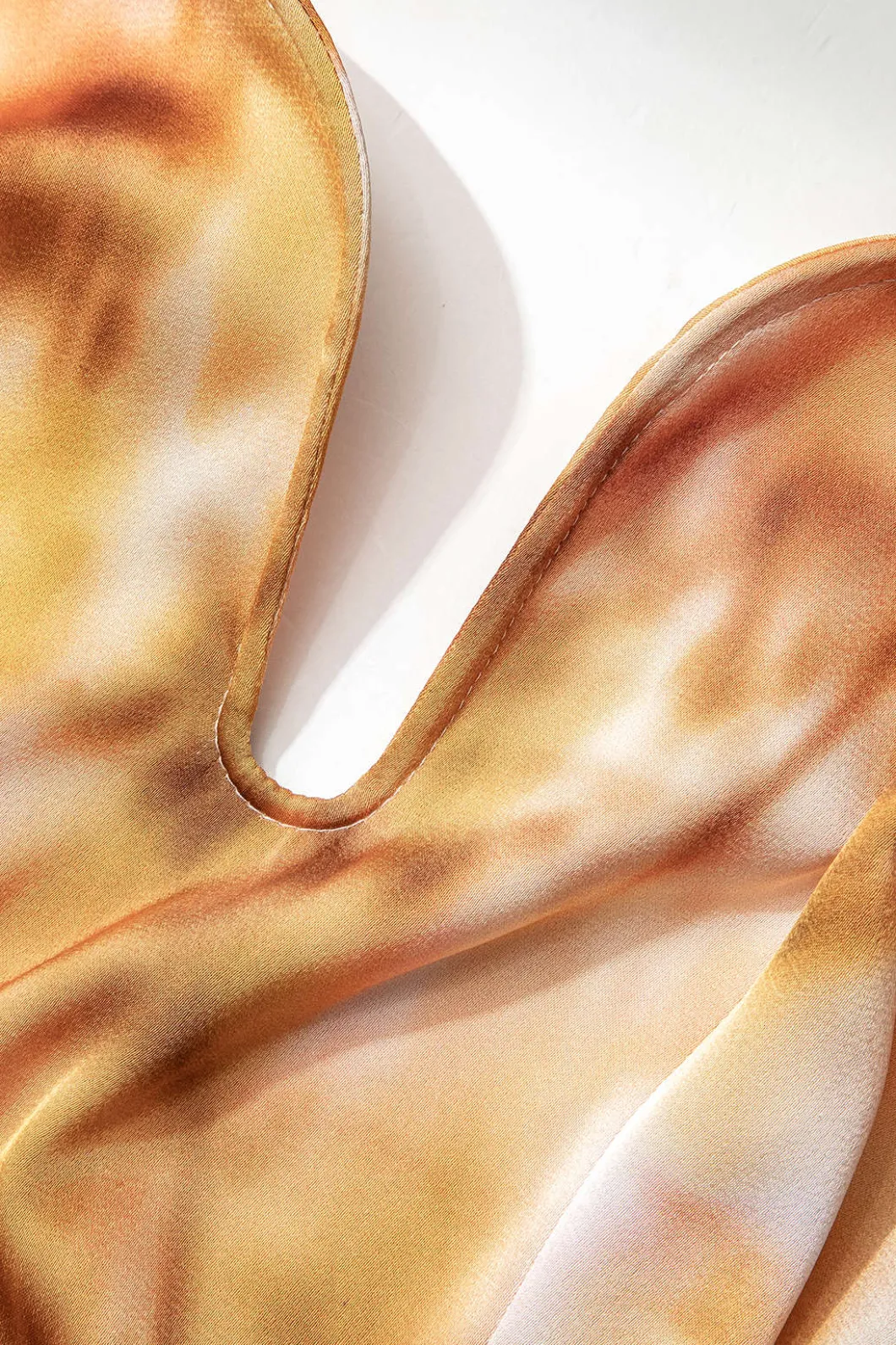 Tie Dye V-neck Backless Slip Maxi Dress>MICAS Clearance