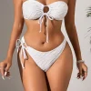 Tie Front Hollow Out Bikini Set>MICAS Hot