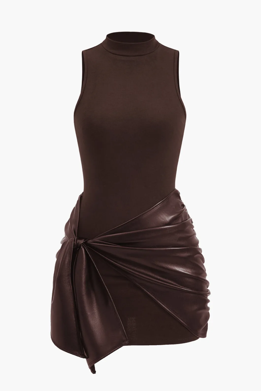 Tie Front Sleeveless Mini Dress>MICAS Sale