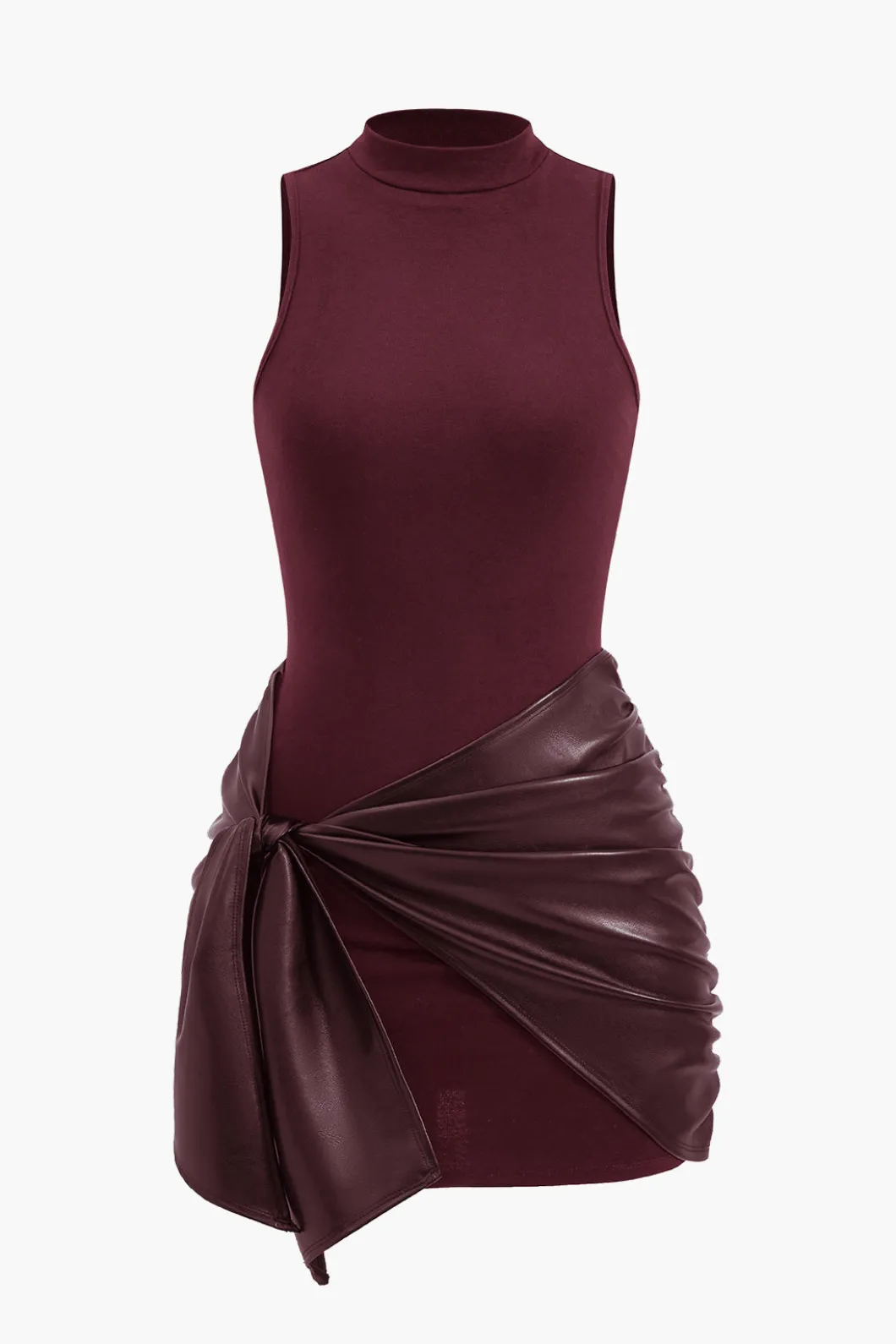 Tie Front Sleeveless Mini Dress>MICAS Sale