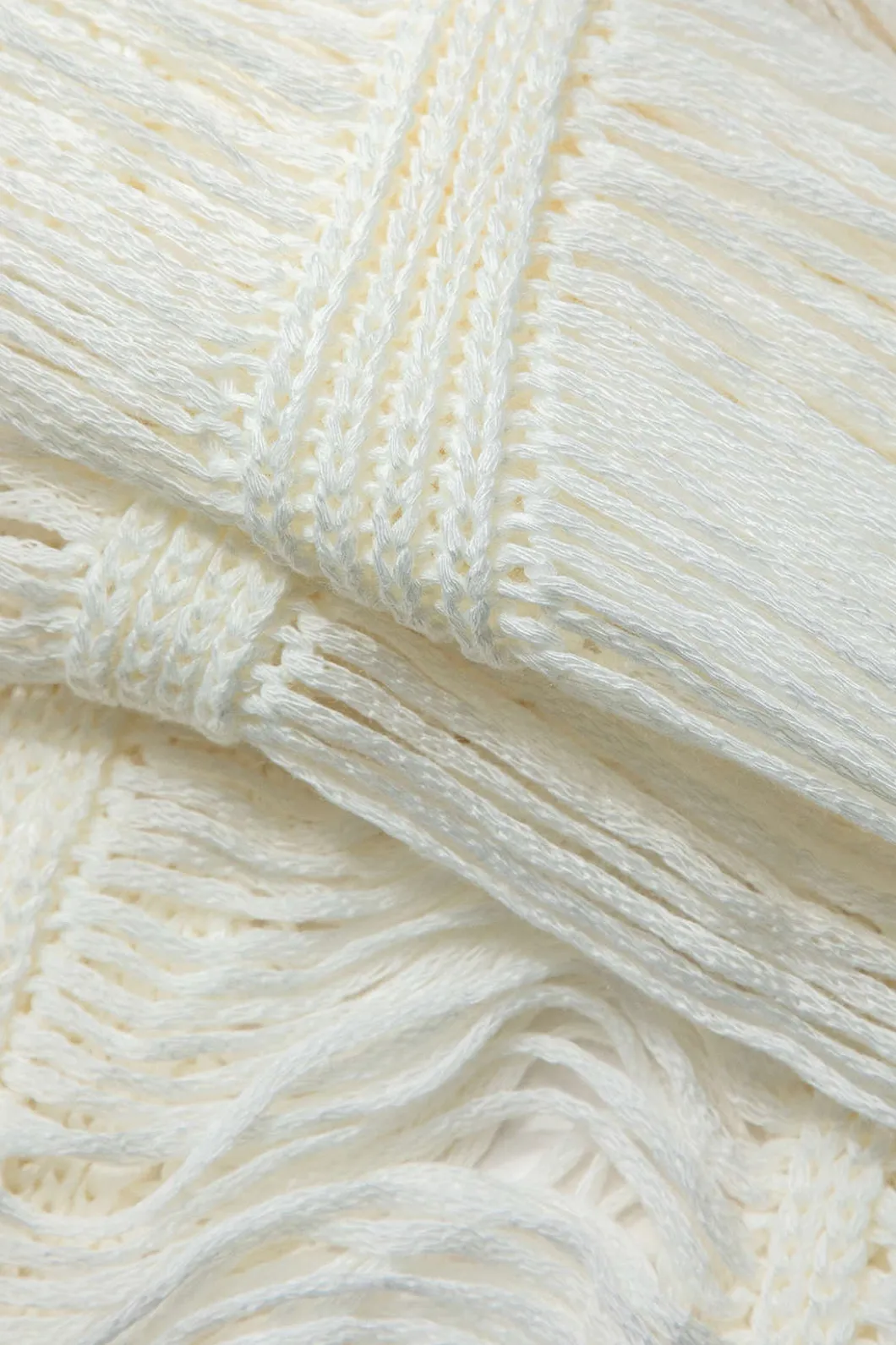 Tie Halter V-neck Backless Distressed Ladder Knit Maxi Dress>MICAS Best