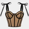 Tie Up Corset Bustier Cami Top>MICAS New
