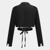 Tie Up Fake Pocket Blazer>MICAS Discount