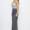 Tie Wrap Split Midi Skirt>MICAS Best