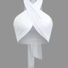 Tie-Back Cross Halter Tank Top>MICAS Best
