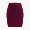 Tie-Up Sweater Skirt>MICAS Fashion