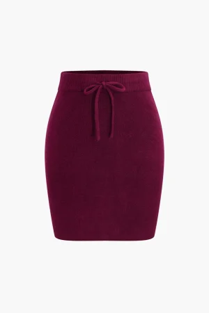 Tie-Up Sweater Skirt>MICAS Fashion