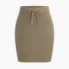 Tie-Up Sweater Skirt>MICAS Fashion