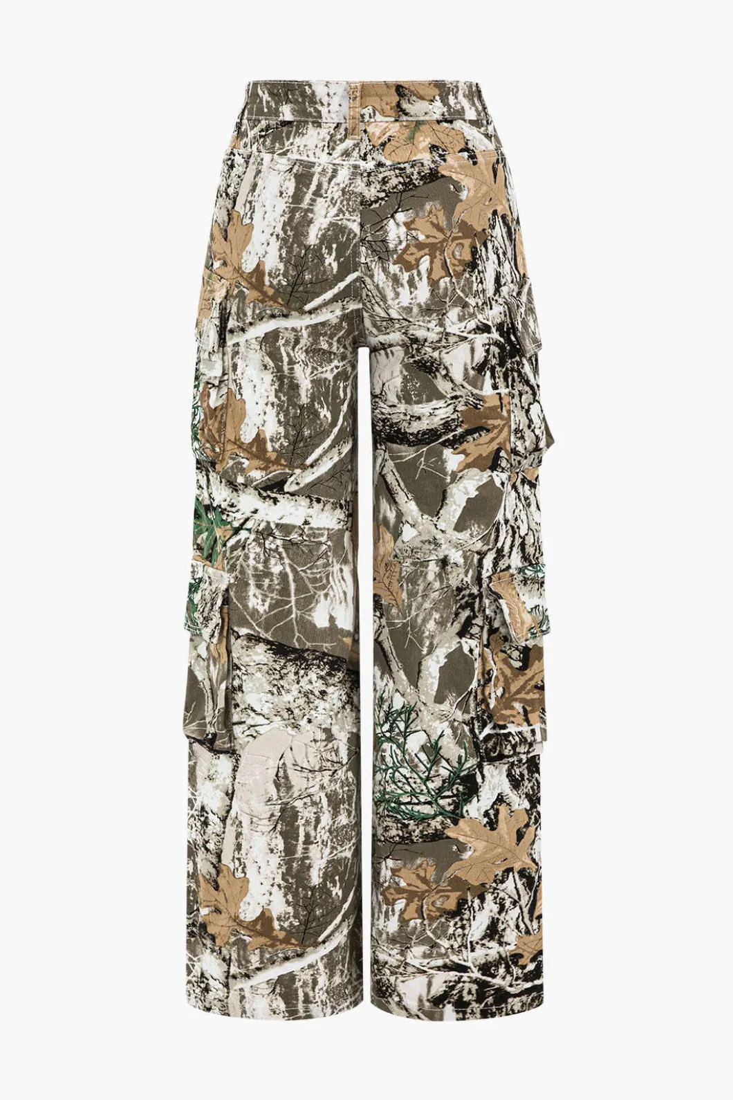 Tree Print Wide Leg Jeans>MICAS Hot