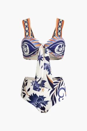 Tribal Print Two-Piece Swimsuit Bikini Set>MICAS Discount