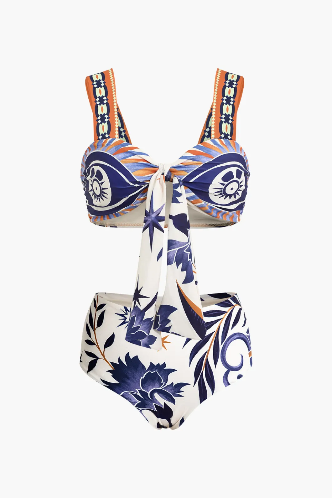 Tribal Print Two-Piece Swimsuit Bikini Set>MICAS Discount