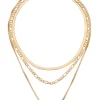 Triple-layered Cuban Chain Necklace>MICAS Discount