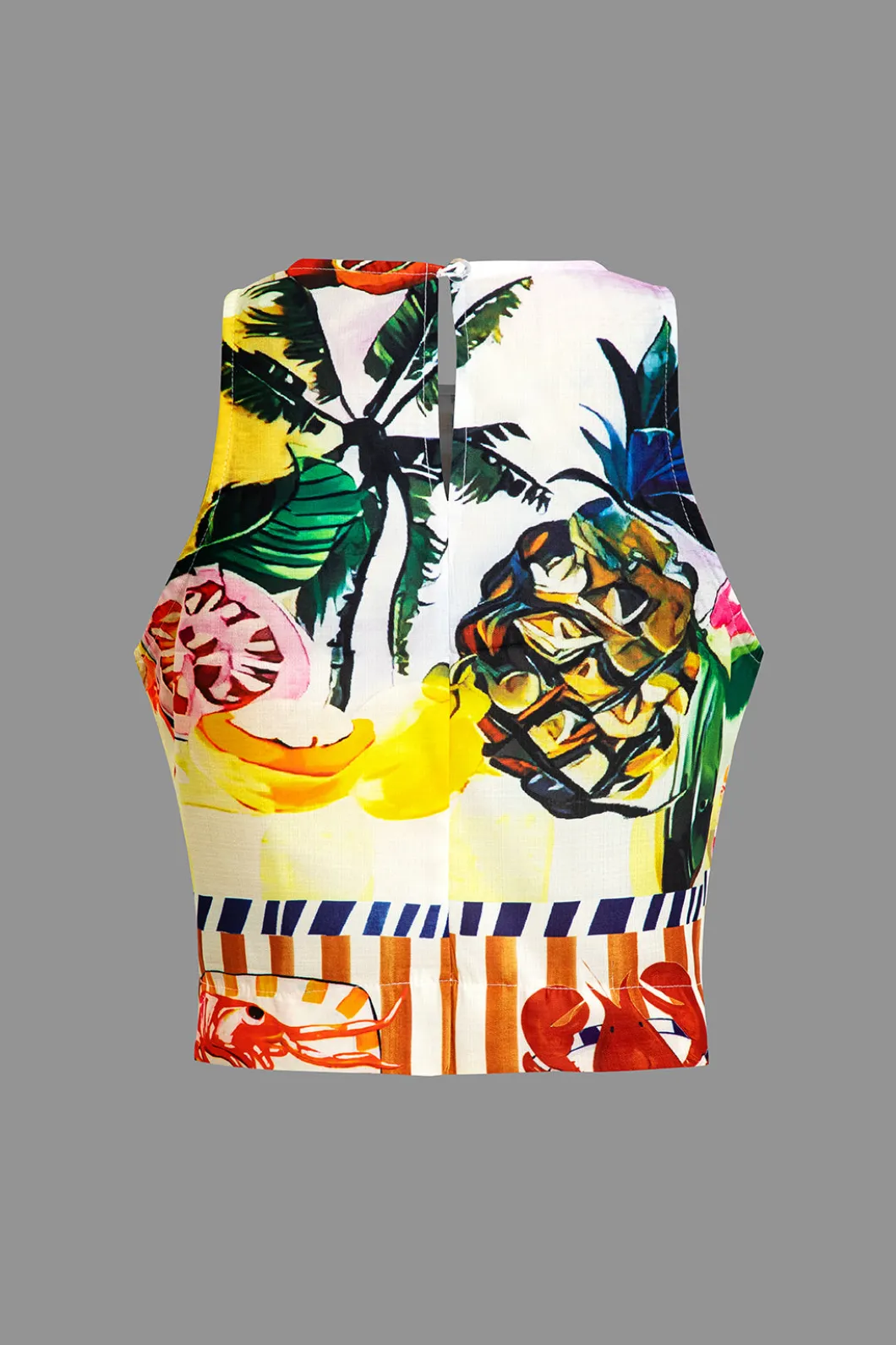 Tropical Print Tank Top And Pants Set>MICAS Outlet