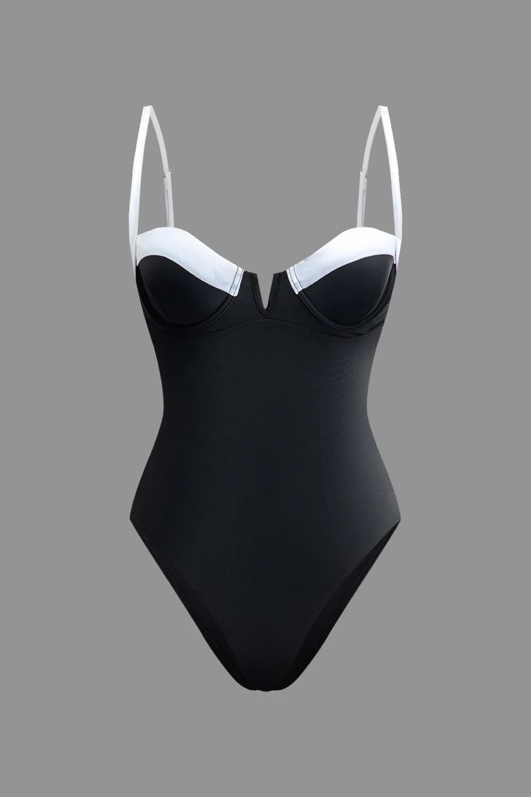 Tummy Control Contrast Knot Cut Out One-Piece Swimsuit>MICAS Best