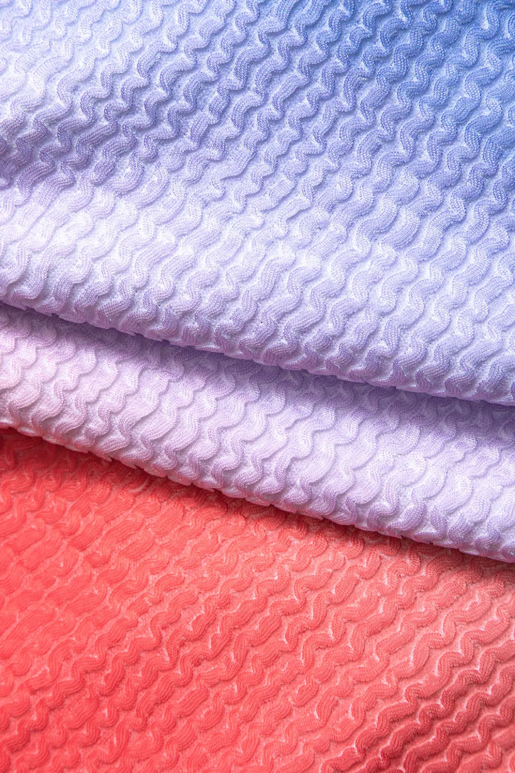 Tummy Control Ombre Textured Square Neck Backless One-Piece Swimsuit>MICAS Clearance