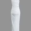 Twist Asymmetrical Slit Maxi Dress>MICAS Sale