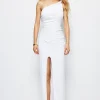 Twist Asymmetrical Slit Maxi Dress>MICAS Sale