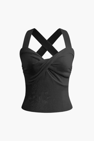 Twist Cross Tank Top>MICAS Outlet