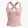 Twist Cross Tank Top>MICAS Outlet